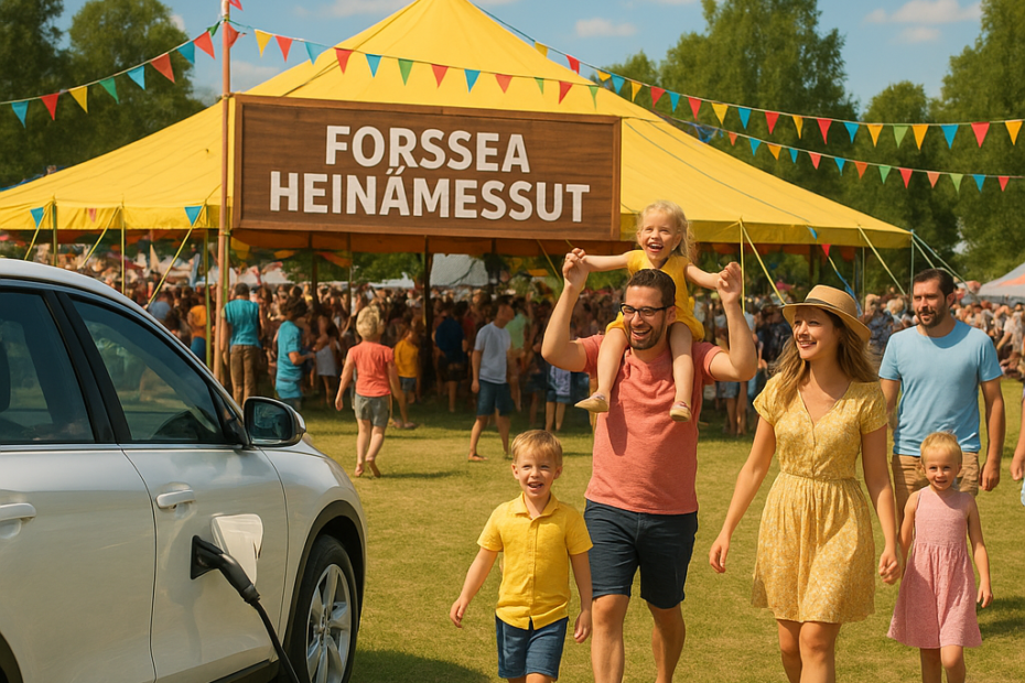 Perhematka Heinämessuille: Sähköautolla Forssaan ja Lataus Vinkkejä